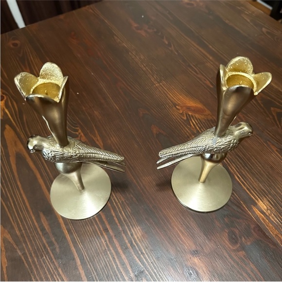 Anthropologie Marizia Sparrow Candle Holders SET OF TWO - Picture 8 of 8
